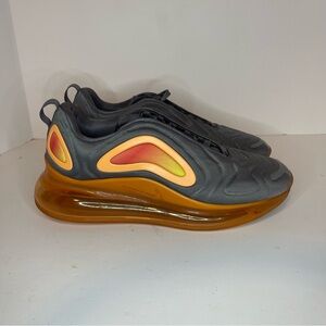 Nike Air Max 720 Gray Orange Sunset Amber Sole AO2924-006 Men’s US 9